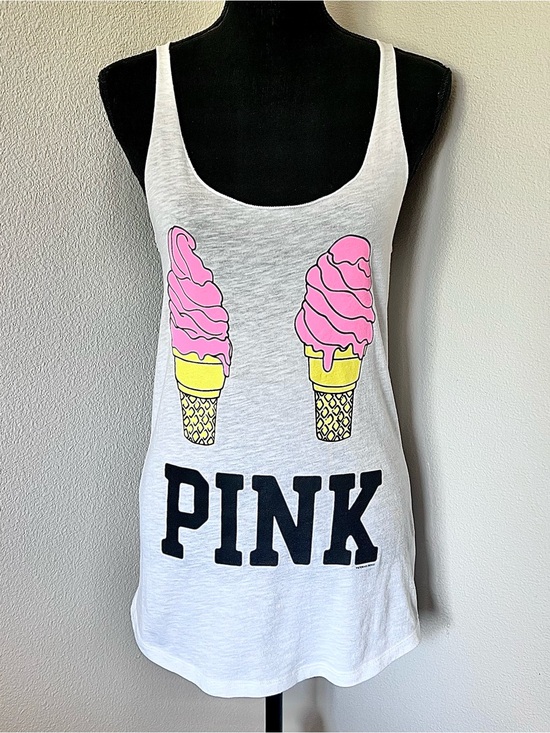 PINK Victoria's Secret Other - RARE EXC • VS PINK Double Ice Cream Cone Graphic Sleep Tank •